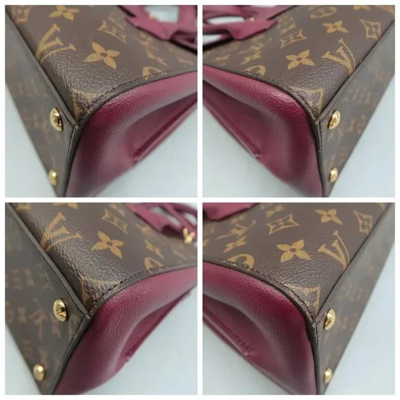 100% Authentic Louis Vuitton Florine Brown&Purple Monogram Canvas Satchel - Picture 6 of 12